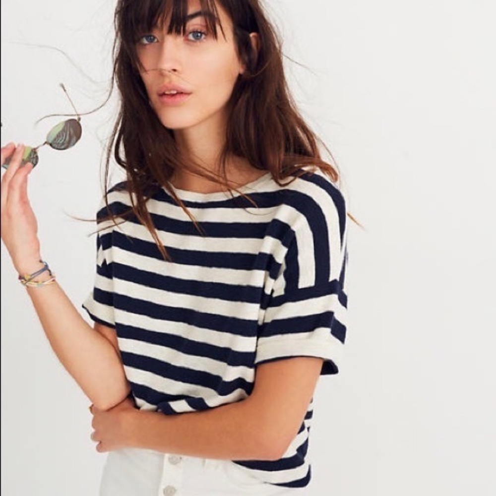 Madewell striped tee-style sweater top